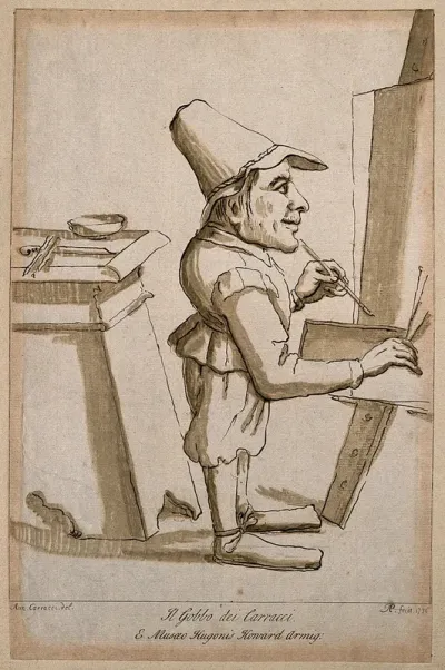 A male dwarf, painting
