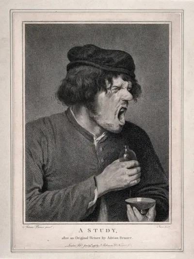 A man grimacing grotesquely after taking some unpleasant tasting medicine