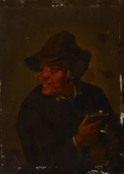 A man holding a glass
