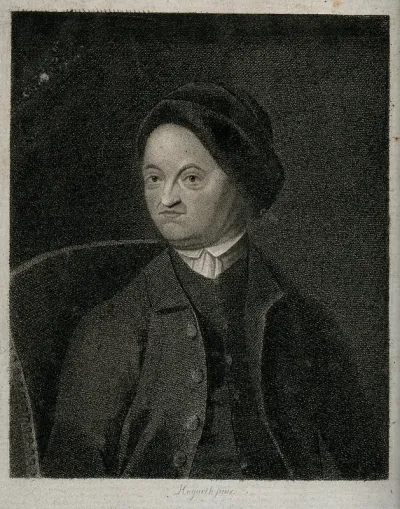A man in a cap. Etching after Hogarth