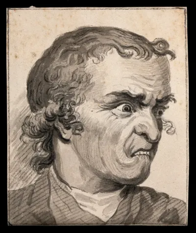 A man in a rage