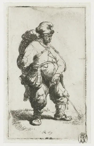 A man making water