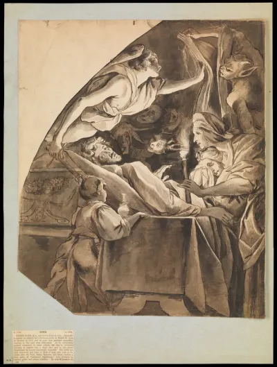 A man on his deathbed