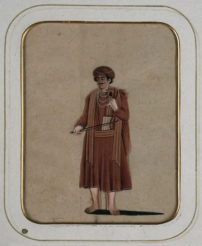 A man playing a musical instrument