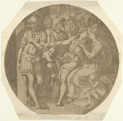 A Man Saying his Farewells to a Woman