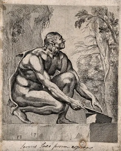 A man sharpening a blade on a whetstone