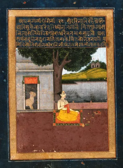 A man sitting down for his prayers