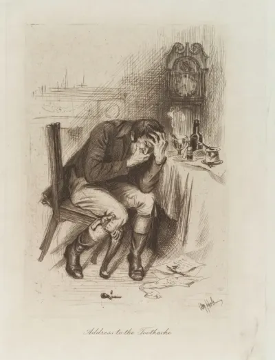 A man with toothache