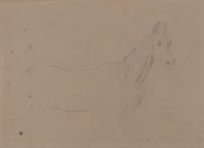 A Mare  Possibly a Study for L'Amour de Cheval, Dated 1827, in the Tate Gallery