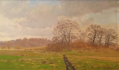 A meadow near the woods at Nørre Alslev.