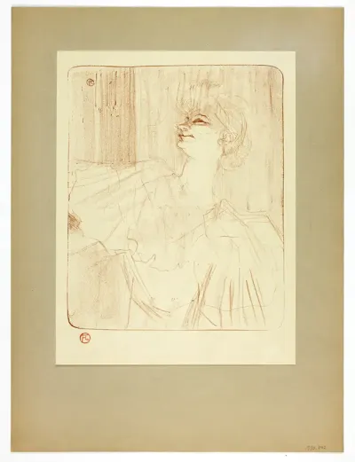 À Menilmontant by Bruant, plate four from Yvette Guilbert