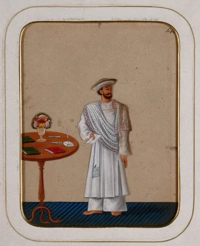A messenger holding a sealed letter