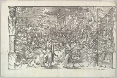 A Military Camp in Slovenia from the frieze Ces Moeurs et fachons de faire de Turcz (Customs and Fashions of the Turks)