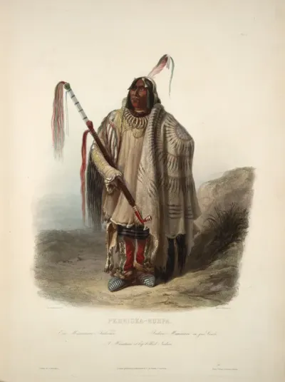 A Minatarre or big bellied Indian