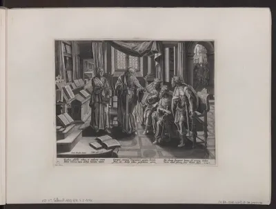 A Minstrel Playing Before the Kings of Israel, Judah and Edom