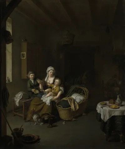 A Mother Feeding her Child (The Happy Mother)