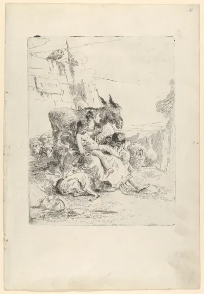 A Mother with two Children, from the Scherzi