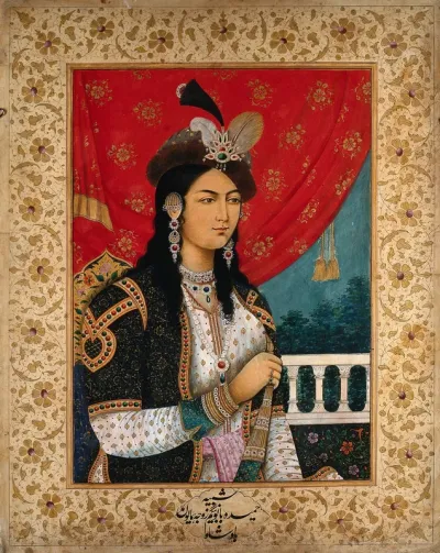 A Mughal empress or member of a royal family: three quarter profile