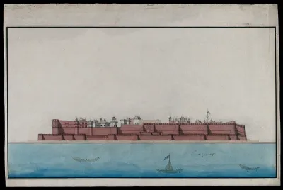 A Mughal fort, view from the river
