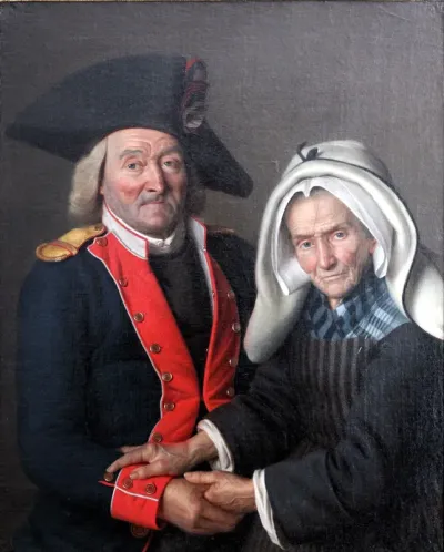 A National Guard and his wife