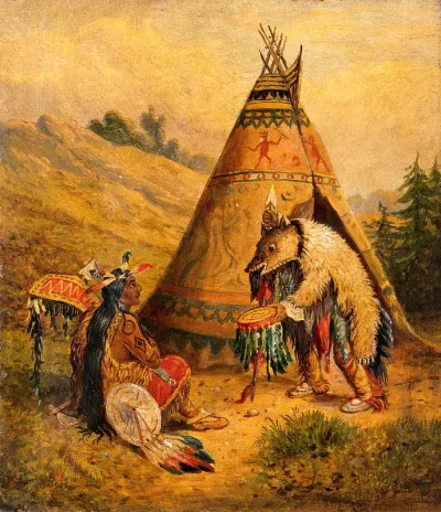 A Native American medicine man
