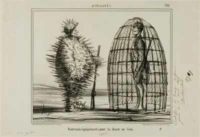 A New Outfit for the Lion's Hunt, plate 395 from Actualités