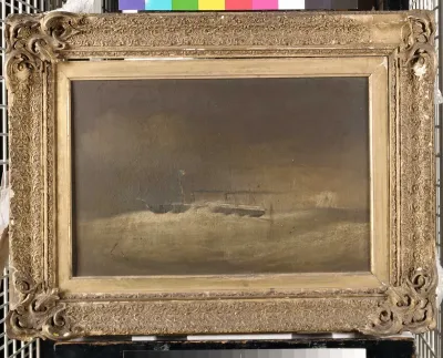 A P&O paddle steamer running into a gale