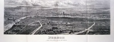 A panorama of London, looking north from Lambeth