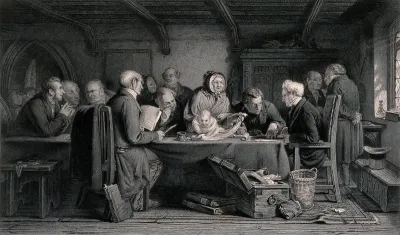 A Parish Board of Guardians discusses what to do with a foundling