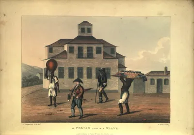 A peddlar and his slave