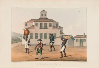 A pedlar and his slave