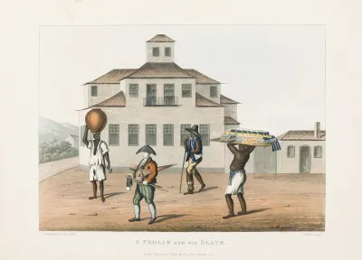 A pedlar and his slave