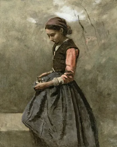 A Pensive Girl