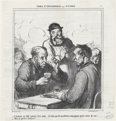 A philosopher, from 'Types and features,' published in Le Charivari, June 8, 1864