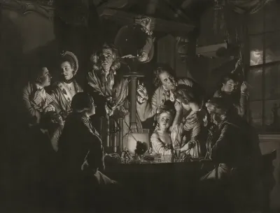 A Philosopher Shewing an Experiment on the Air Pump