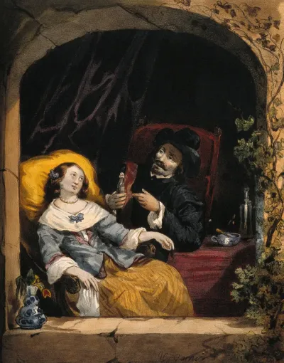 A physician recommending some medicine to a young female patient