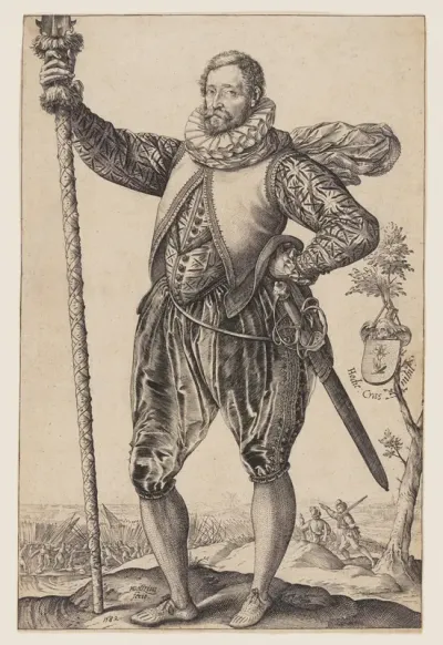 A Pike-Man Turned to Left