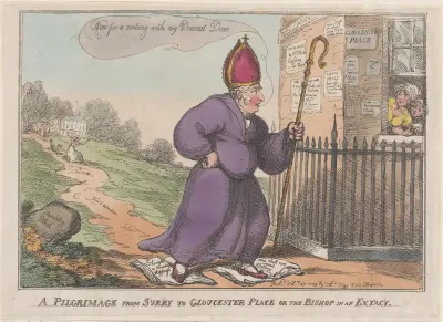 A Pilgrimage from Surry to Gloucester Place or the Bishop is an Extacty