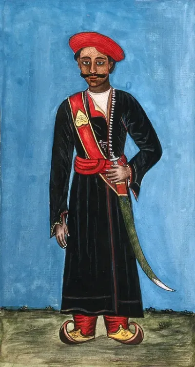 A police runner in his uniform