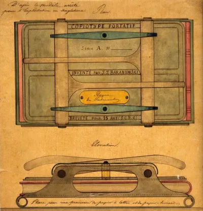 A portable copying-press for letters [?]