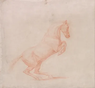 A Prancing Horse, Facing Right