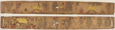 A Prince Performs Austerities (recto); Shiva and His Followers Return to Mount Kailash (verso), from a Romance of Chandrabhanu and Lavanyavati of Upendra Bhanja (1670–1740)