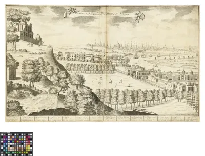 A prospect of Greenwich, Deptford and London, taken from Flamstead hill in Greenwich Park
