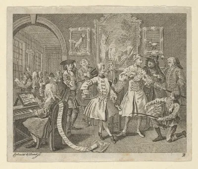 A Rake's Progress, Plate 2