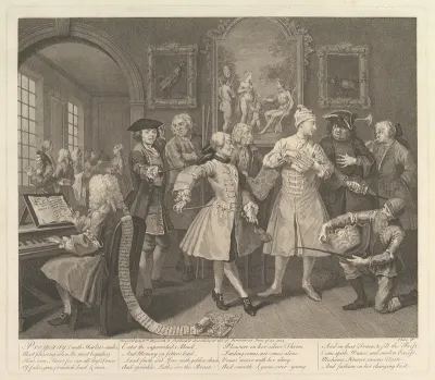 A Rake's Progress, Plate 2