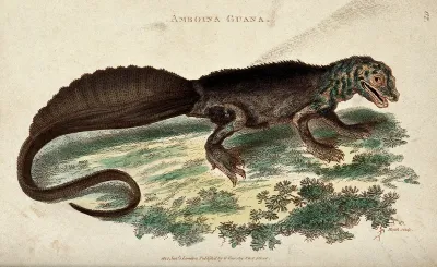 A reptile (aboina guana)