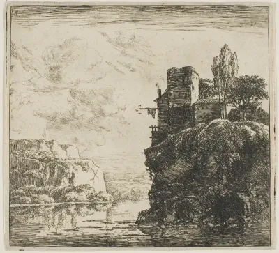 A River between Rocks, from the series Set of Landscapes