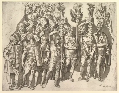 A Roman Legion (from Trajan's Column), from "Speculum Romanae Magnificentiae"