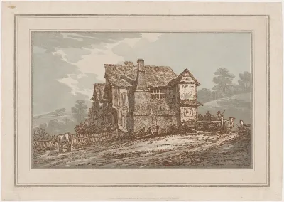 A Rustic House with a Tottering Wood Fence