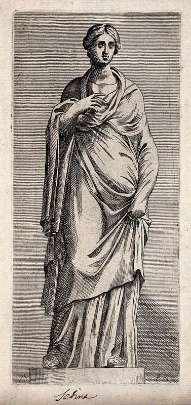 A Sabine woman. Etching by F. Perrier